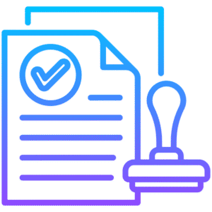 Icono que representa la validación del documento electrónico